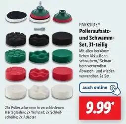 Lidl PARKSIDE Polieraufsatz- und Schwamm- Set, 31-teilig Angebot
