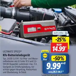 Lidl ULTIMATE SPEED Kfz-Batterieladegerät Angebot