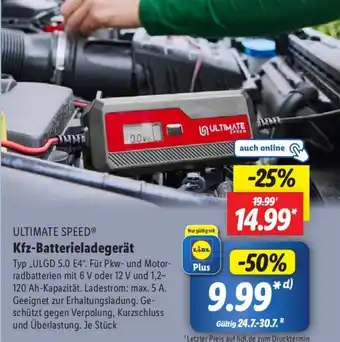 Lidl ULTIMATE SPEED Kfz-Batterieladegerät Angebot
