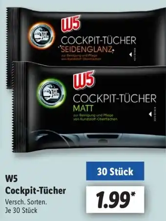 Lidl W5 Cockpit-Tücher Angebot