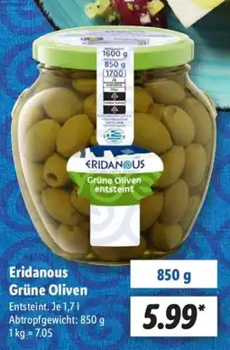 Lidl Eridanous Grüne Oliven Angebot