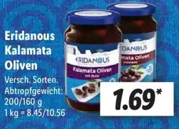Lidl Eridanous Kalamata Oliven Angebot