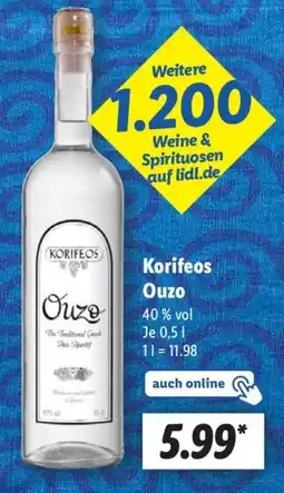 Lidl Korifeos Ouzo Angebot