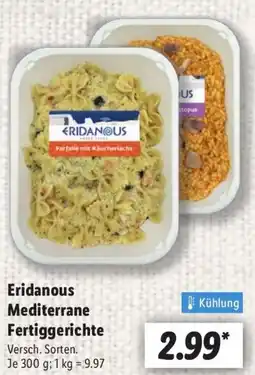 Lidl Eridanous Mediterrane Fertiggerichte Angebot
