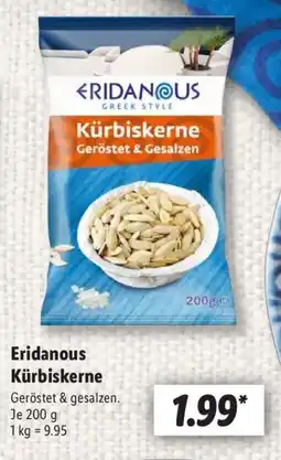 Lidl Eridanous Kürbiskerne Angebot