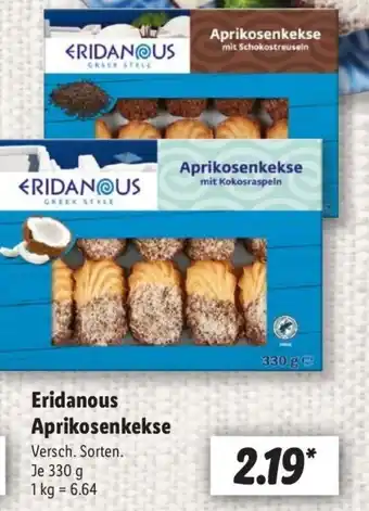 Lidl Eridanous Aprikosenkekse Angebot