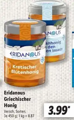 Lidl Eridanous Griechischer Honig Angebot