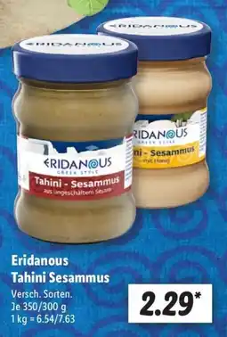 Lidl Eridanous Tahini Sesammus Angebot