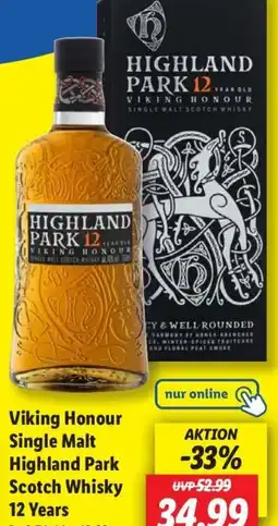 Lidl Viking Honour Single Malt Highland Park Scotch Whisky 12 Years Angebot