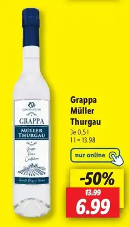 Lidl Grappa Müller Thurgau` Angebot
