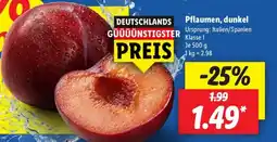 Lidl Pflaumen, dunkel Angebot
