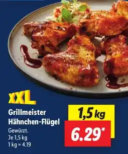 Lidl XXL Grillmeister Hähnchen-Flügel Angebot