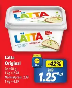 Lidl Lätta Original Angebot