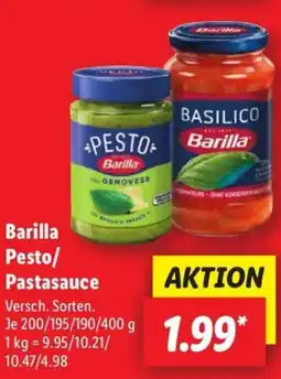Lidl Barilla Pesto/ Pastasauce Angebot