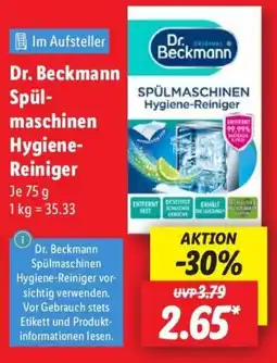 Lidl Dr. Beckmann Spülmaschinen Hygiene-Reiniger Angebot