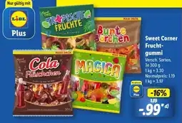 Lidl Sweet Corner Frucht- gummi Angebot