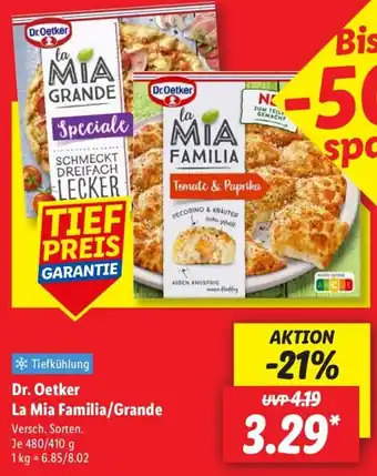 Lidl Dr. Oetker La Mia Familia/Grande Angebot