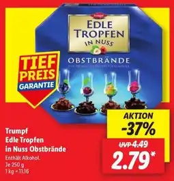 Lidl Trumpf Edle Tropfen in Nuss Obstbrände Angebot