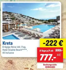 Lidl Kreta 8-tägige Reise inkl. Flug Angebot