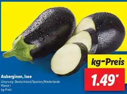 Lidl Auberginen, lose Angebot