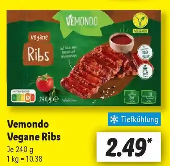 Lidl Vemondo Vegane Ribs Angebot