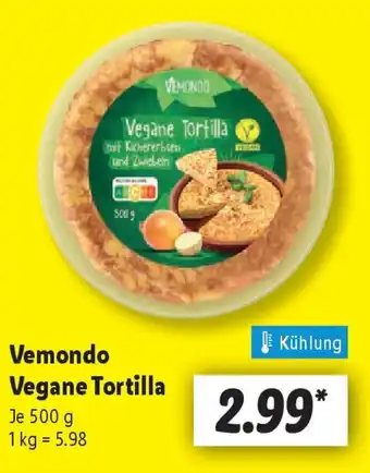 Lidl Vemondo Vegane Tortilla Angebot