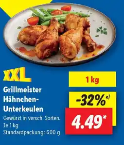 Lidl Grillmeister Hähnchen- Unterkeulen Angebot