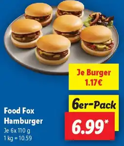 Lidl Food Fox Hamburger Angebot