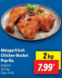 Lidl Metzgerfrisch Chicken-Bucket Paprika Angebot
