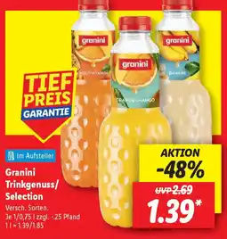 Lidl Granini Trinkgenuss/ Selection Angebot