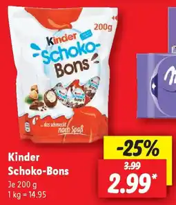 Lidl Kinder Schoko-Bons Angebot