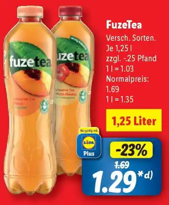Lidl FuzeTea Angebot