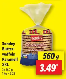 Lidl Sondey Butter- waffeln Karamell XXL Angebot