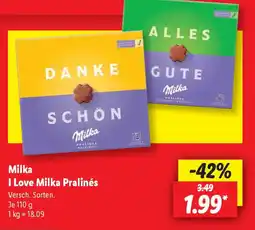 Lidl Milka I Love Milka Pralinés Angebot