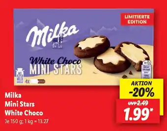 Lidl Milka Mini Stars White Choco Angebot