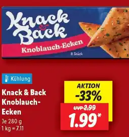Lidl Knack & Back Knoblauch- Ecken Angebot