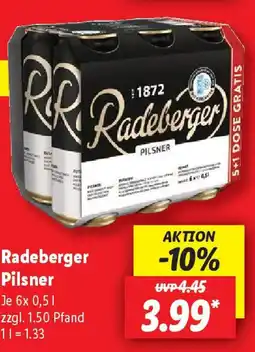 Lidl Radeberger Pilsner Angebot