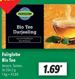 Lidl Fairglobe Bio Tee Angebot