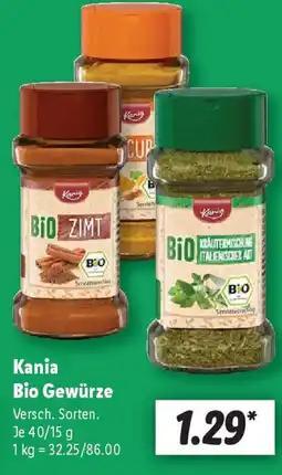 Lidl Kania Bio Gewürze Angebot