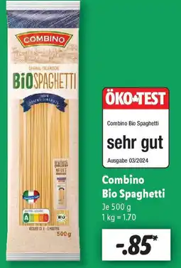 Lidl Combino Bio Spaghetti Angebot