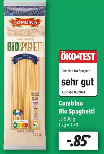 Lidl Combino Bio Spaghetti Angebot