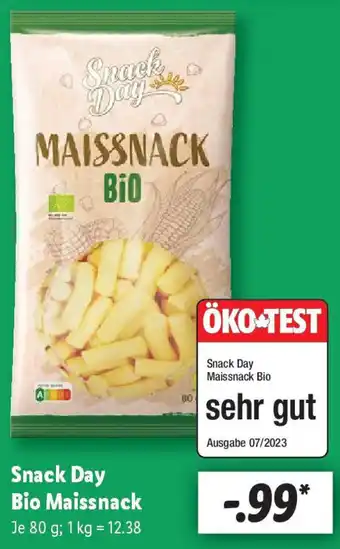 Lidl Snack Day Bio Maissnack Angebot