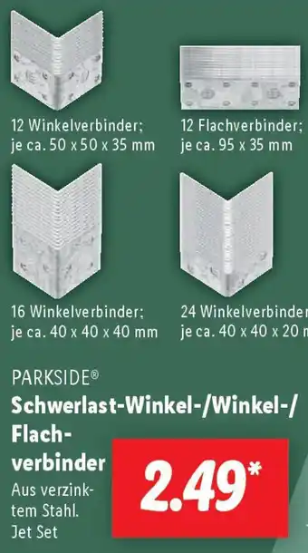 Lidl PARKSIDE Schwerlast-Winkel-/Winkel-/ Flach- verbinder Angebot
