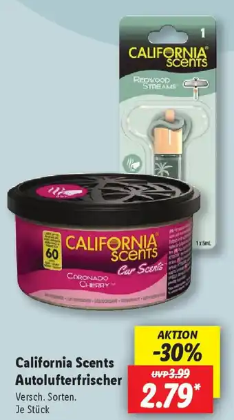Lidl California Scents Autolufterfrischer Angebot