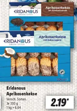 Lidl Eridanous Aprikosenkekse Angebot
