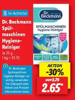Lidl Dr. Beckmann Spülmaschinen Hygiene-Reiniger Angebot