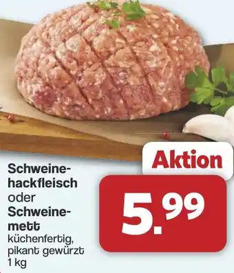 Famila Nord West Schweine- hackfleisch oder Schweine- mett Angebot