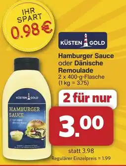 Famila Nord West KÜSTEN GOLD Hamburger Sauce oder Dänische Remoulade Angebot