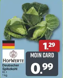 Famila Nord West HOFWERTE Deutscher Spitzkohl Angebot
