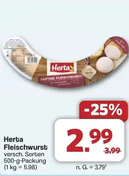 Famila Nord West Herta Fleischwurst Angebot